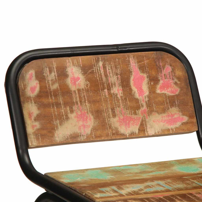 Scaune de bar 2 buc 46x35,5x80 cm lemn masiv recuperat - WALTI WALTI