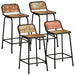 Scaune de bar 4 buc 46x35,5x80 cm lemn masiv recuperat - WALTI WALTI