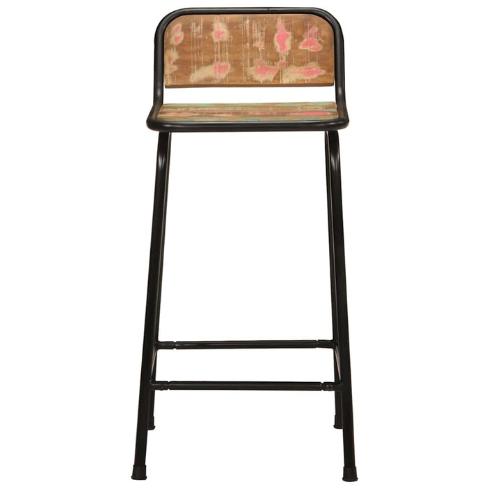 Scaune de bar 4 buc 46x35,5x80 cm lemn masiv recuperat - WALTI WALTI