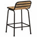 Scaune de bar 2 buc 46x35,5x70 cm Lemn masiv Mango brut - WALTI WALTI
