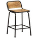 Scaune de bar 4 buc 46x35,5x70 cm lemn masiv Mango brut - WALTI WALTI