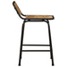 Scaune de bar 4 buc 46x35,5x70 cm lemn masiv Mango brut - WALTI WALTI