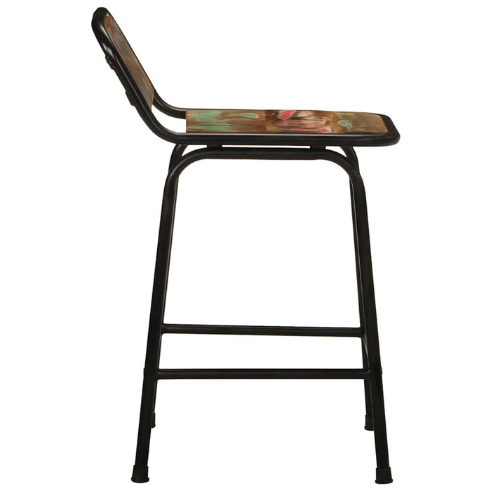 Scaune de bar 2 buc 46x35,5x70 cm lemn masiv recuperat - WALTI WALTI