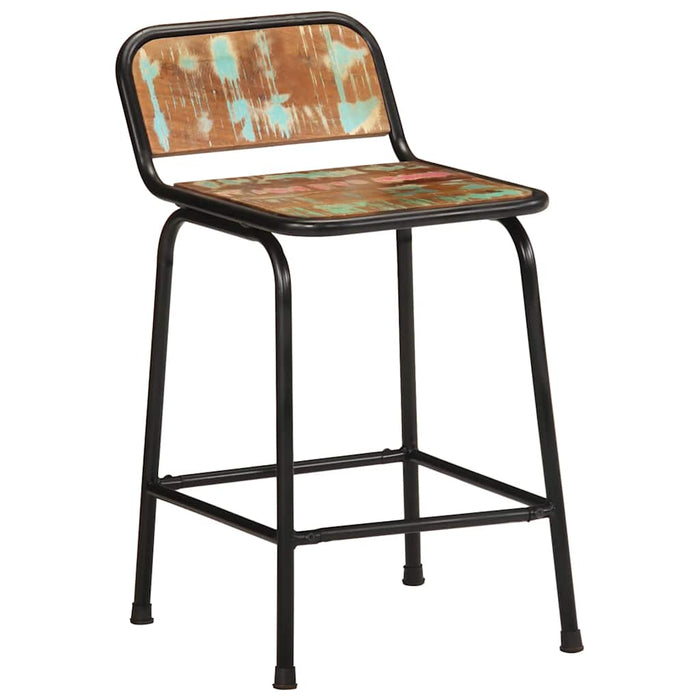 Scaune de bar 2 buc 46x35,5x70 cm lemn masiv recuperat - WALTI WALTI