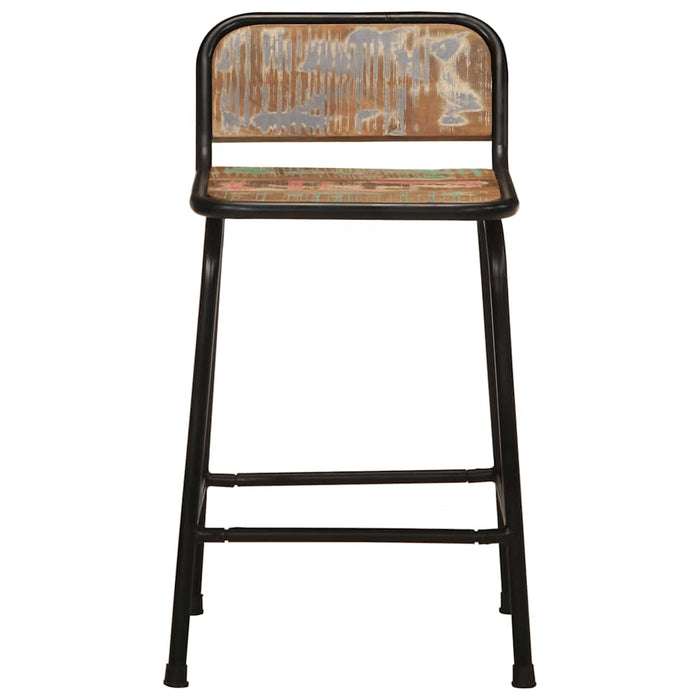 Scaune de bar 4 buc 46x35,5x70 cm lemn masiv recuperat - WALTI WALTI