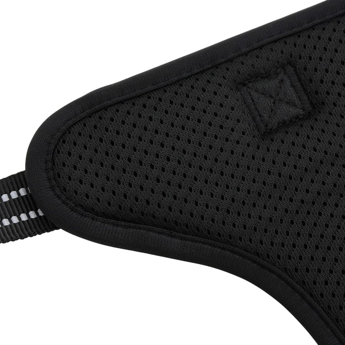 Ham pentru câini cu plumb și guler, reglabil, negru, L - WALTI WALTI