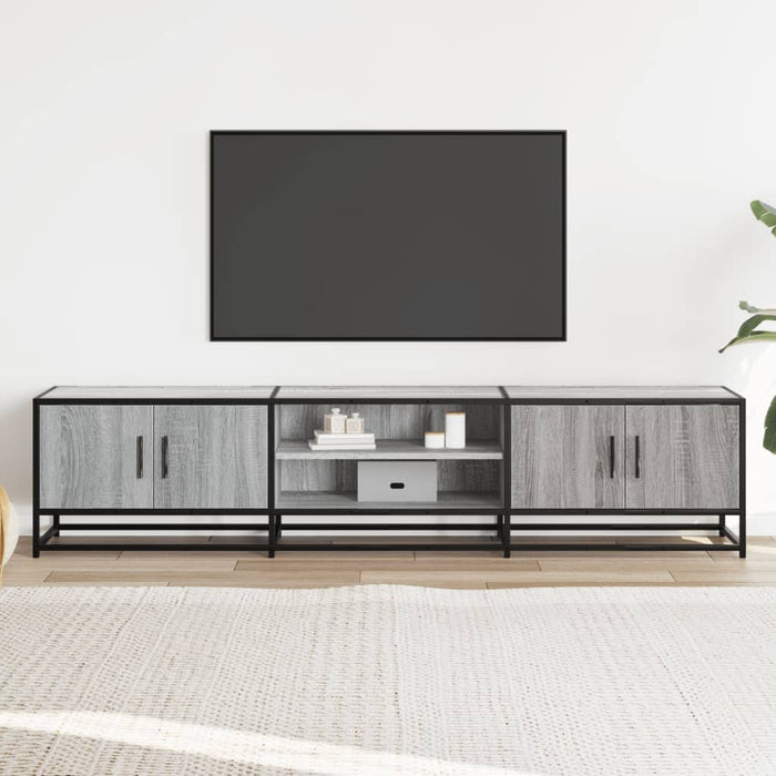 Dulap TV, gri sonoma, 180x35x41 cm, lemn prelucrat - WALTI WALTI