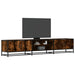 Dulap TV, stejar fumuriu, 210x35x41 cm, lemn prelucrat - WALTI WALTI