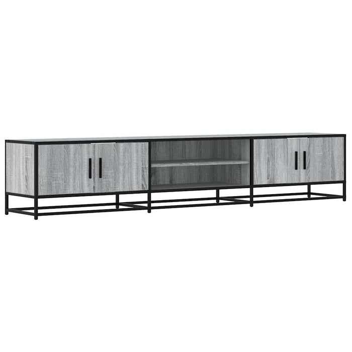 Dulap TV, gri sonoma, 210x35x41 cm, lemn prelucrat - WALTI WALTI