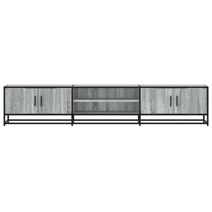 Dulap TV, gri sonoma, 210x35x41 cm, lemn prelucrat - WALTI WALTI