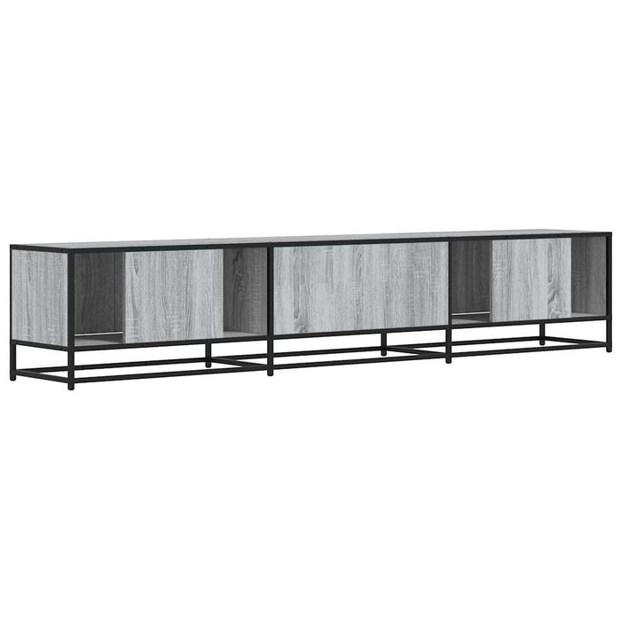 Dulap TV, gri sonoma, 210x35x41 cm, lemn prelucrat - WALTI WALTI