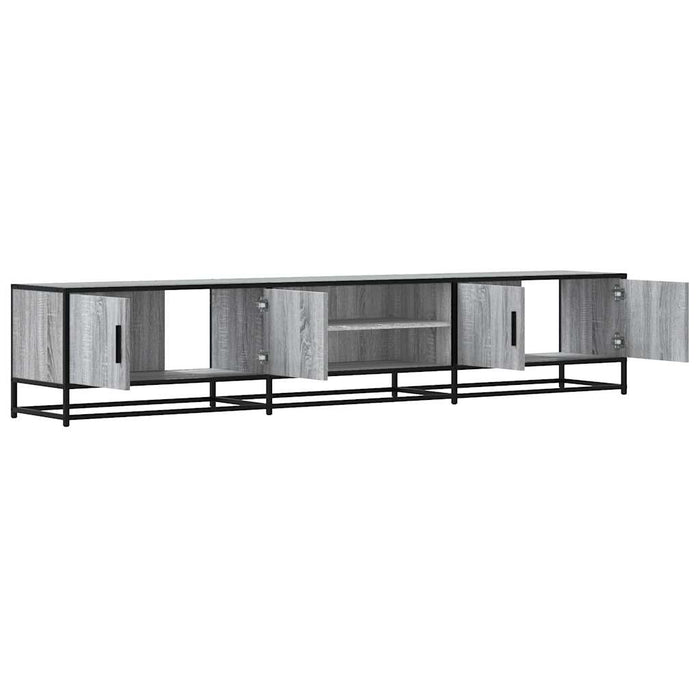 Dulap TV, gri sonoma, 210x35x41 cm, lemn prelucrat - WALTI WALTI