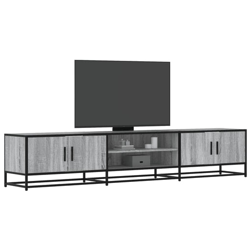 Dulap TV, gri sonoma, 210x35x41 cm, lemn prelucrat - WALTI WALTI