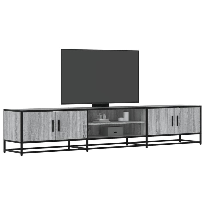 Dulap TV, gri sonoma, 210x35x41 cm, lemn prelucrat - WALTI WALTI