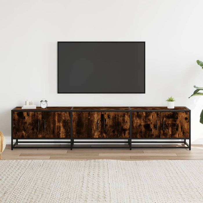 Comodă TV, stejar fumuriu, 180x35x41 cm, lemn prelucrat - WALTI WALTI