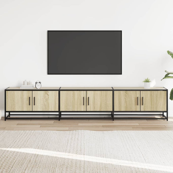 Dulap TV, stejar sonoma, 210x35x41 cm, lemn prelucrat - WALTI WALTI