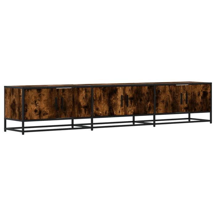 Dulap TV, stejar fumuriu, 210x35x41 cm, lemn prelucrat - WALTI WALTI