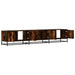Dulap TV, stejar fumuriu, 210x35x41 cm, lemn prelucrat - WALTI WALTI