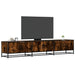 Dulap TV, stejar fumuriu, 210x35x41 cm, lemn prelucrat - WALTI WALTI