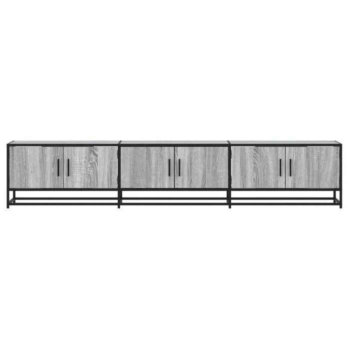 Dulap TV, gri sonoma, 210x35x41 cm, lemn prelucrat - WALTI WALTI