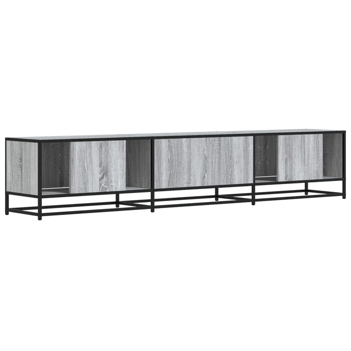 Dulap TV, gri sonoma, 210x35x41 cm, lemn prelucrat - WALTI WALTI