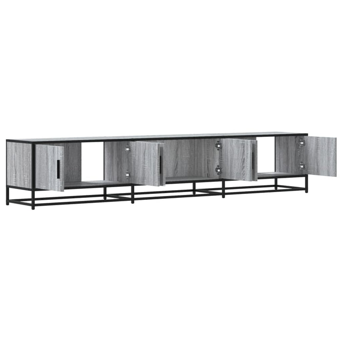 Dulap TV, gri sonoma, 210x35x41 cm, lemn prelucrat - WALTI WALTI
