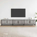 Dulap TV, gri sonoma, 240x35x41 cm, lemn prelucrat - WALTI WALTI