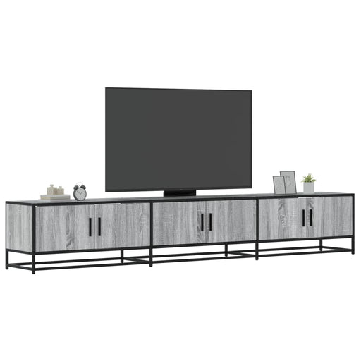 Dulap TV, gri sonoma, 240x35x41 cm, lemn prelucrat - WALTI WALTI