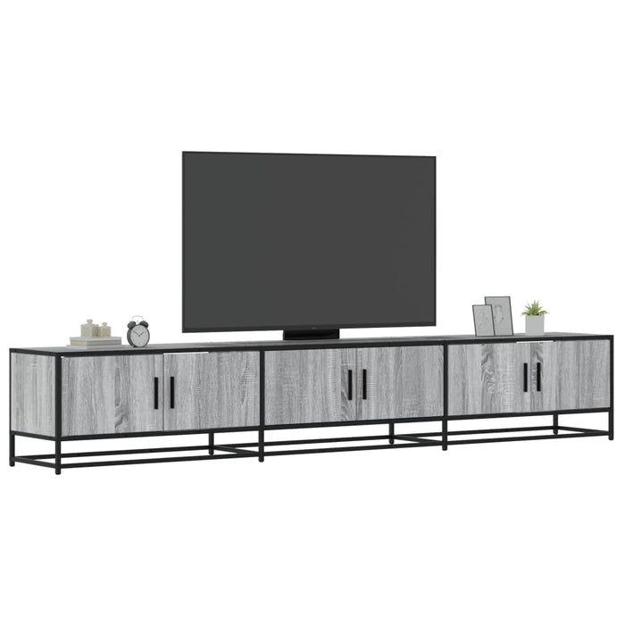 Dulap TV, gri sonoma, 240x35x41 cm, lemn prelucrat - WALTI WALTI