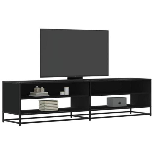 Comodă TV, negru, 180,5x40x46 cm, lemn prelucrat - WALTI WALTI