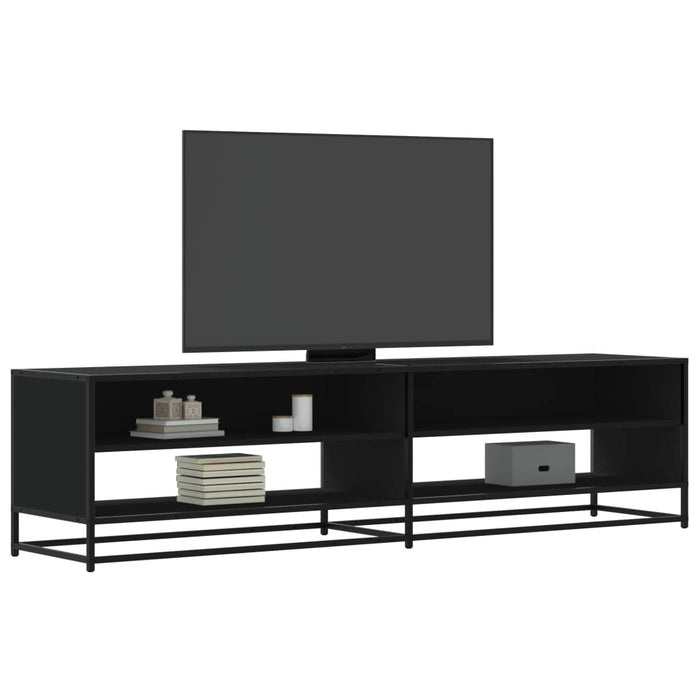 Comodă TV, negru, 180,5x40x46 cm, lemn prelucrat - WALTI WALTI