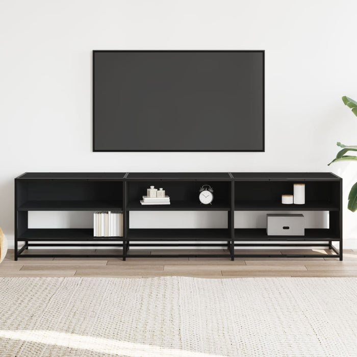 Comodă TV, negru, 180x40x46 cm, lemn prelucrat - WALTI WALTI