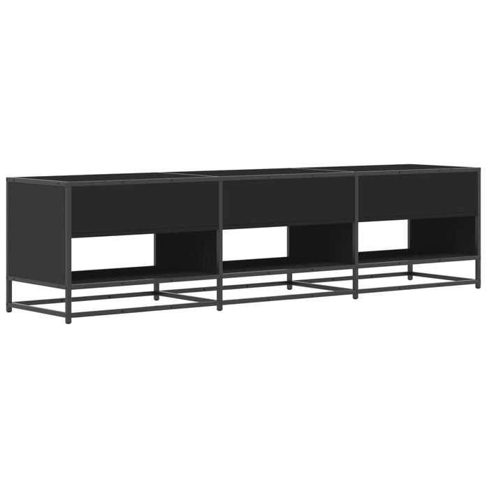 Comodă TV, negru, 180x40x46 cm, lemn prelucrat - WALTI WALTI