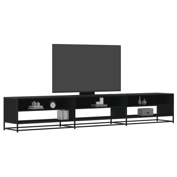 Comodă TV, negru, 270x40x46 cm, lemn prelucrat - WALTI WALTI