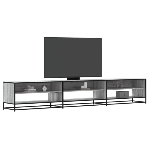 Comodă TV, gri sonoma, 270x40x46 cm, lemn compozit - WALTI WALTI