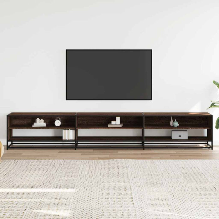 Comodă TV, stejar maro, 270x40x46 cm, lemn prelucrat - WALTI WALTI