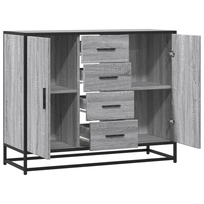 Dulap, gri sonoma, 92x35x76 cm, lemn prelucrat - WALTI WALTI