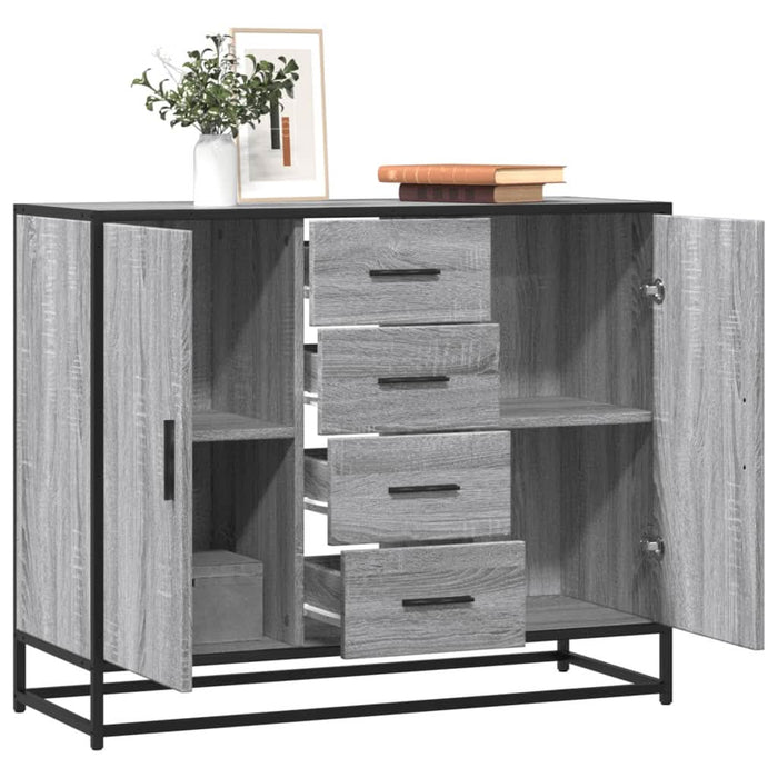 Dulap, gri sonoma, 92x35x76 cm, lemn prelucrat - WALTI WALTI