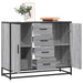 Dulap, gri sonoma, 92x35x76 cm, lemn prelucrat - WALTI WALTI