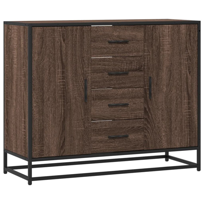 Dulap, stejar maro, 92x35x76 cm, lemn prelucrat - WALTI WALTI