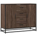 Dulap, stejar maro, 92x35x76 cm, lemn prelucrat - WALTI WALTI