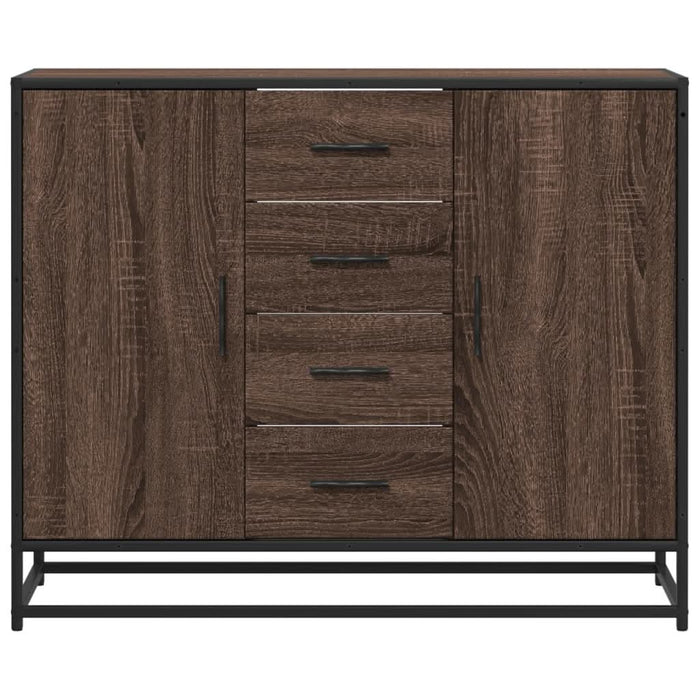 Dulap, stejar maro, 92x35x76 cm, lemn prelucrat - WALTI WALTI