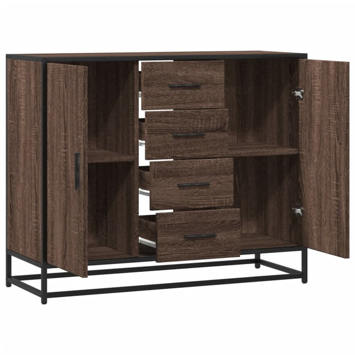 Dulap, stejar maro, 92x35x76 cm, lemn prelucrat - WALTI WALTI