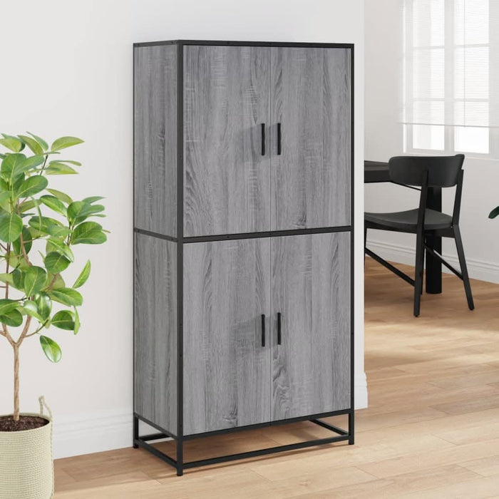 Dulap nalt gri sonoma 68x35x139 cm lemn prelucrat - WALTI WALTI
