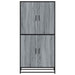 Dulap nalt gri sonoma 68x35x139 cm lemn prelucrat - WALTI WALTI