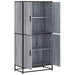 Dulap nalt gri sonoma 68x35x139 cm lemn prelucrat - WALTI WALTI
