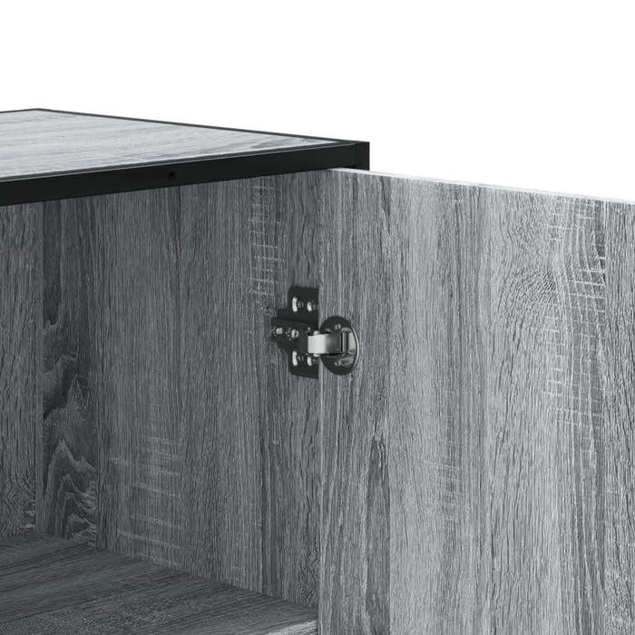 Dulap nalt gri sonoma 68x35x139 cm lemn prelucrat - WALTI WALTI