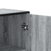 Dulap nalt gri sonoma 68x35x139 cm lemn prelucrat - WALTI WALTI