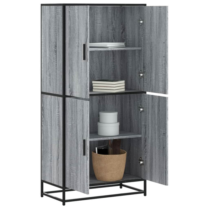 Dulap nalt gri sonoma 68x35x139 cm lemn prelucrat - WALTI WALTI