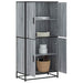 Dulap nalt gri sonoma 68x35x139 cm lemn prelucrat - WALTI WALTI